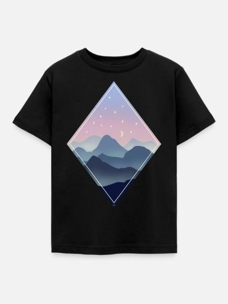 Blaue Stunde - Kinder T-Shirt - Schwarz