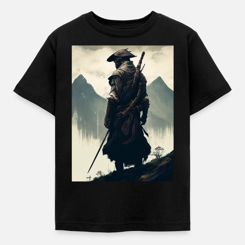 Mountain Samurai - Kids' T-Shirt - black