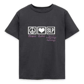 Speech therapist - Kids' T-Shirt - dark grey - Front - AI Model Kid Female (0cm)