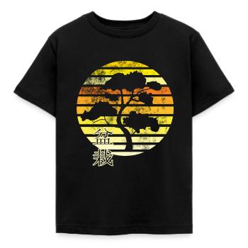 Bonsai - Kids' T-Shirt - black - Front - AI Model Kid Female (0cm)