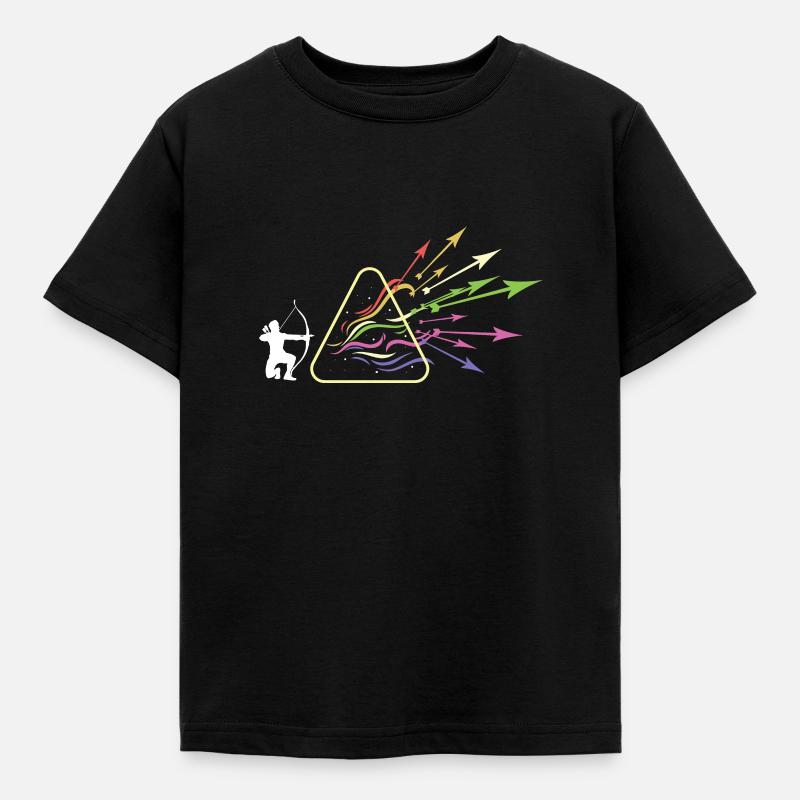 Archer Prism Rainbow Light Physics - T-shirt Enfant - noir