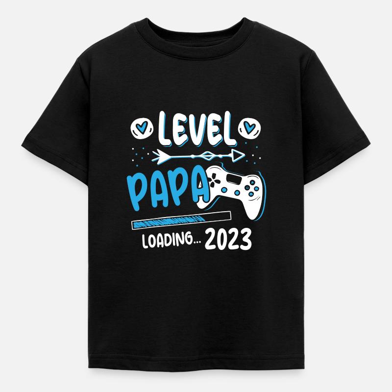 Papa Level Loading 2023 (Garantie du prix le plus bas) - T-shirt Enfant - noir