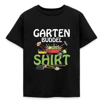 Garten Buddel Gärtner - Kinder T-Shirt - Schwarz - Vorne - AI Model Kid Female (0cm)