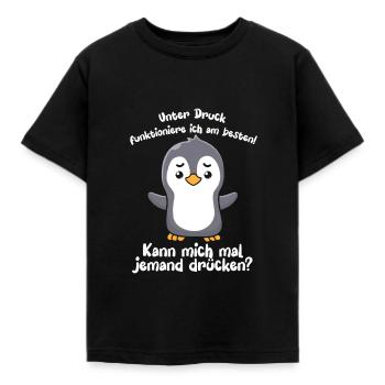 Je fonctionne mieux sous pression - T-shirt Enfant - noir - Devant - AI Model Kid Female (0cm)