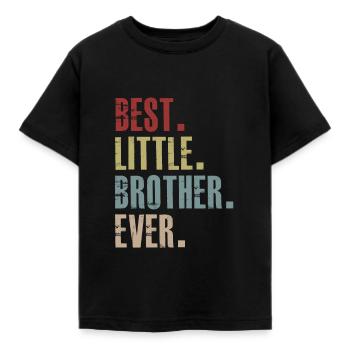 Bester kleiner Bruder aller Zeiten - Kinder T-Shirt - Schwarz - Vorne - AI Model Kid Female (0cm)