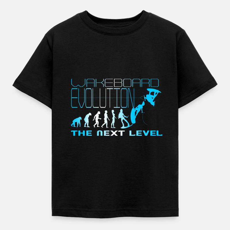 Wakeboard Evolution Next Level Femme, Wakeskate - T-shirt Enfant - noir