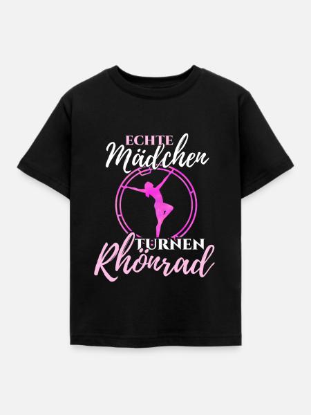 Rhönrad - Kinder T-Shirt - Schwarz