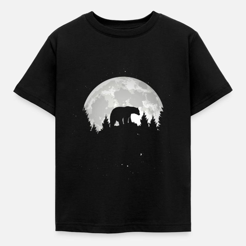Bär - Kinder T-Shirt - Schwarz