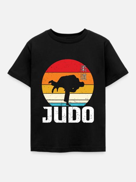 Judo Geschenkidee - Kinder T-Shirt - Schwarz