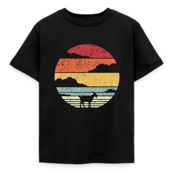 Ziegen-Idee. Retro Stylenursery für Freundinfür sis - Kinder T-Shirt - Schwarz - Vorne - AI Model Kid Female (0cm)
