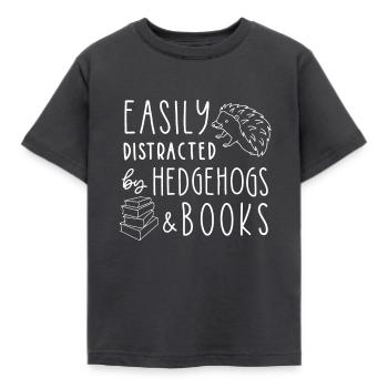 Lustiger Igel, ich liebe Igel - Kinder T-Shirt - Dunkelgrau - Vorne - AI Model Kid Female (0cm)
