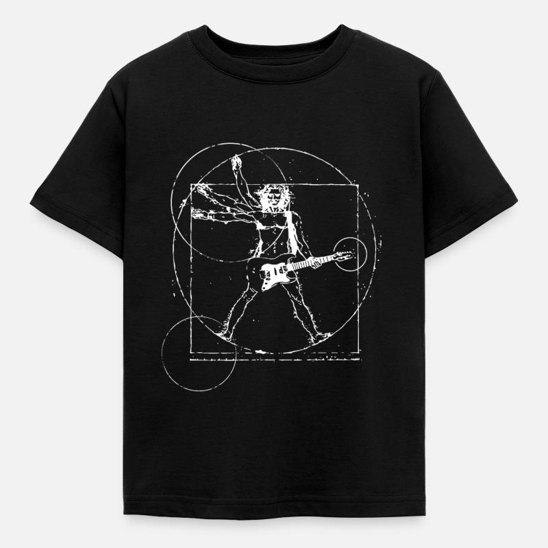 Gitarre - Kinder T-Shirt - Schwarz