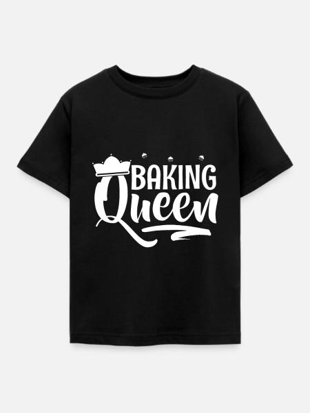 backen - Kinder T-Shirt - Schwarz