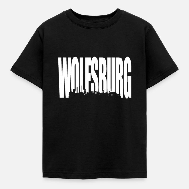 Wolfsburg - Kinder T-Shirt - Schwarz