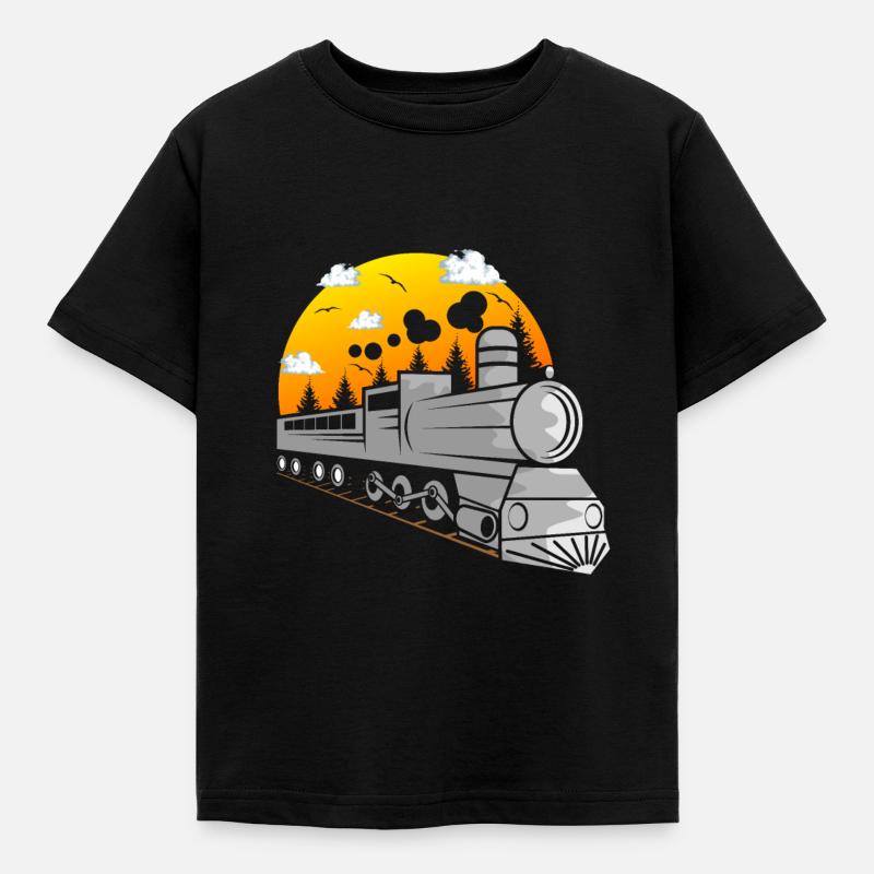 Train trains train modèle - T-shirt Enfant - noir