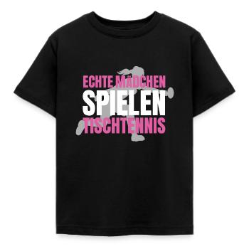 Tennis de table - T-shirt Enfant - noir - Devant - AI Model Kid Female (0cm)