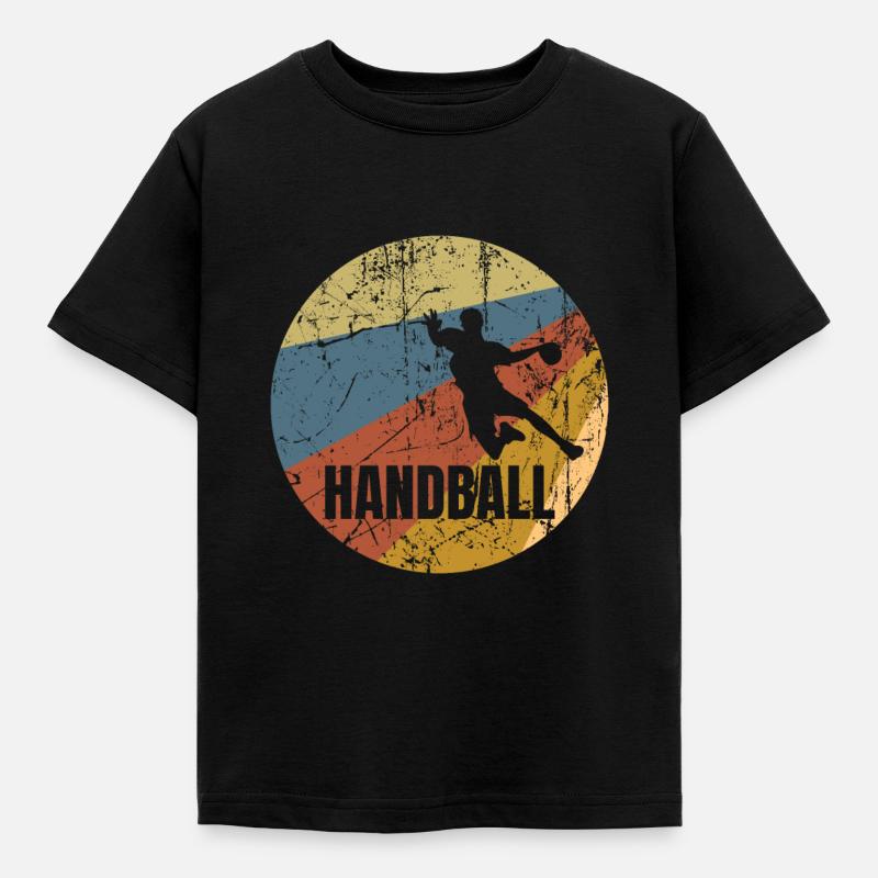 Handball - Kinder T-Shirt - Schwarz