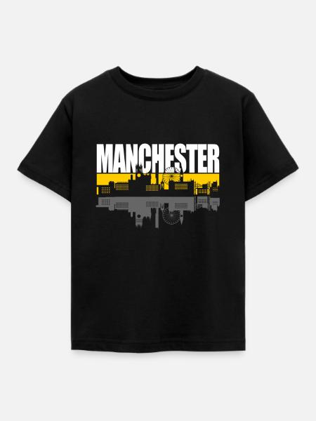 Manchester - Kinder T-Shirt - Schwarz
