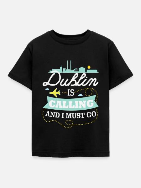 Dublin - Kinder T-Shirt - Schwarz