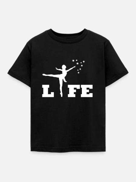 Ballet - Kinder T-Shirt - Schwarz
