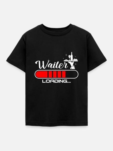 Kellner - Kinder T-Shirt - Schwarz