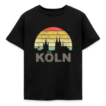 Cathédrale de Cologne - T-shirt Enfant - noir - Devant - AI Model Kid Female (0cm)