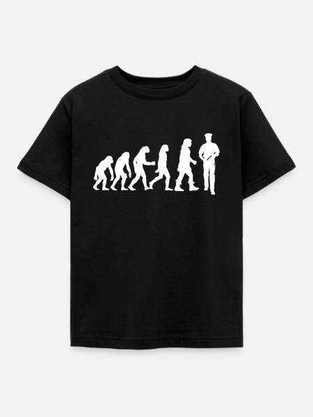 Polizei - Kinder T-Shirt - Schwarz