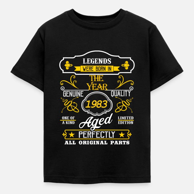 1983 Legende - Kinder T-Shirt - Schwarz