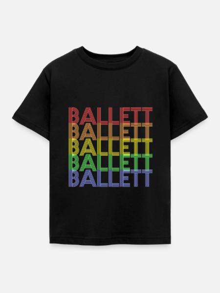Ballett - Kinder T-Shirt - Schwarz