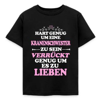 Krankenschwester - Kinder T-Shirt - Schwarz - Vorne - AI Model Kid Female (0cm)