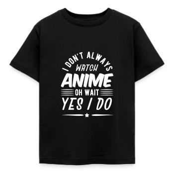 Anime - Kids' T-Shirt - black - Front - AI Model Kid Female (0cm)