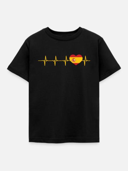 Spanien - Kinder T-Shirt - Schwarz