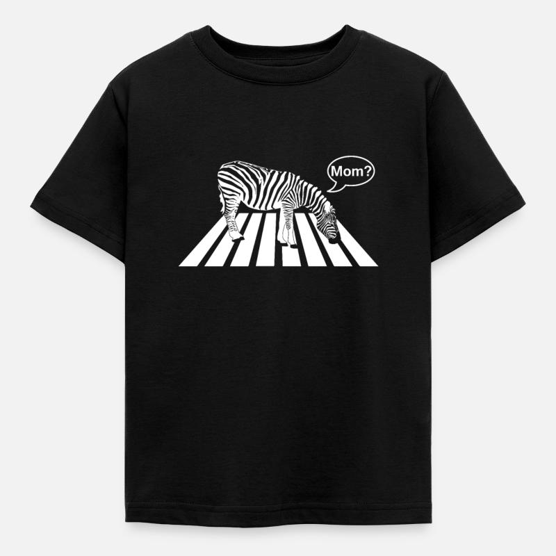 Zebra - Kinder T-Shirt - Schwarz
