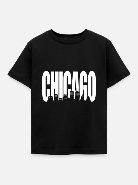 Chicago - Kinder T-Shirt - Schwarz