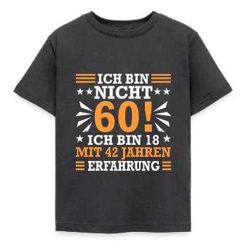60e anniversaire - T-shirt Enfant - charbon - Devant - AI Model Kid Female (0cm)
