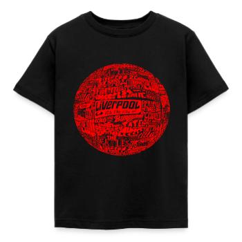 Liverpool - Kinder T-Shirt - Schwarz - Vorne - AI Model Kid Female (0cm)