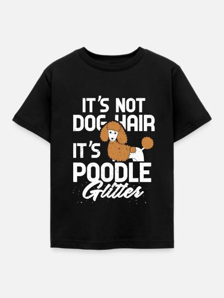Pudel - Kinder T-Shirt - Schwarz