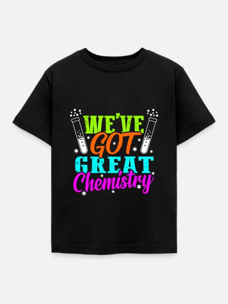 Chemie - Kinder T-Shirt - Schwarz