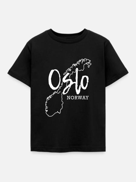 Oslo - Kinder T-Shirt - Schwarz