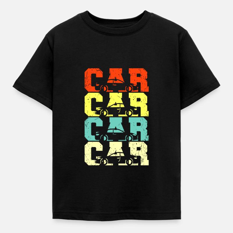 Auto - Kinder T-Shirt - Schwarz