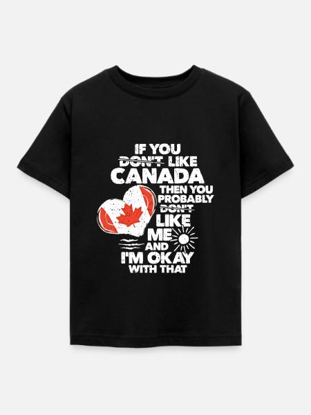 Kanada - Kinder T-Shirt - Schwarz