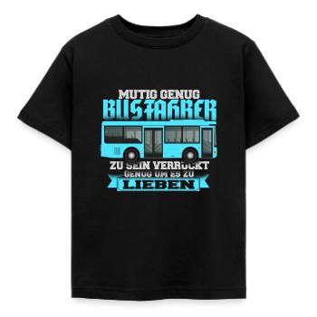 Busfahrer - Kinder T-Shirt - Schwarz - Vorne - AI Model Kid Female (0cm)