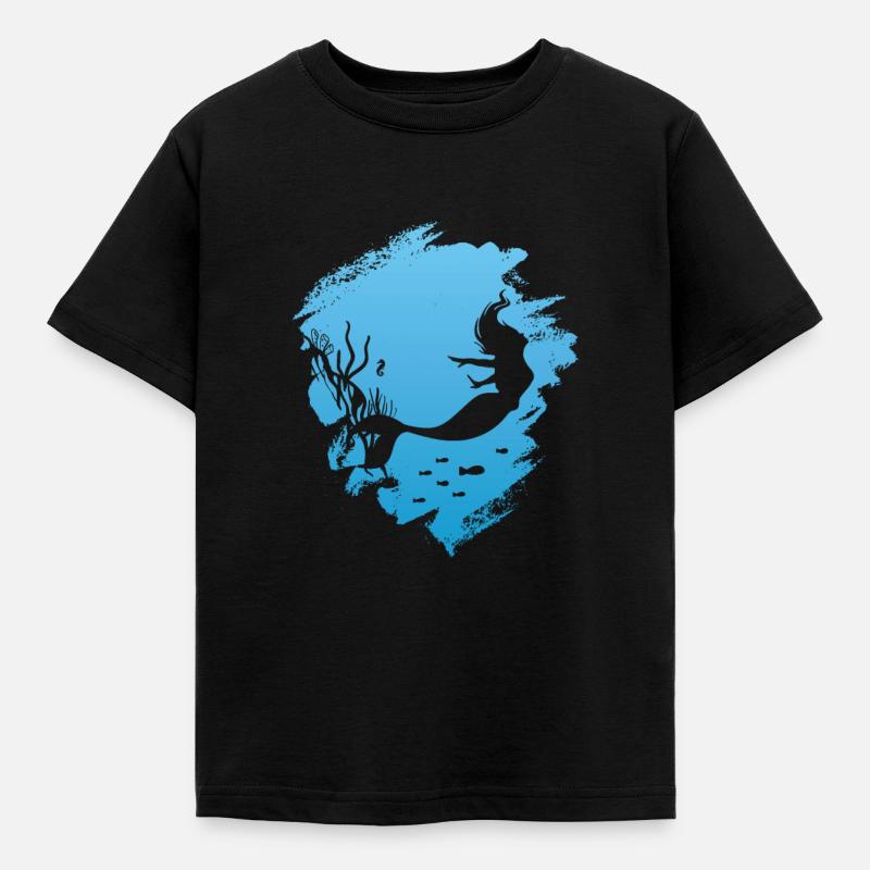 Mermaid - Kids' T-Shirt - black