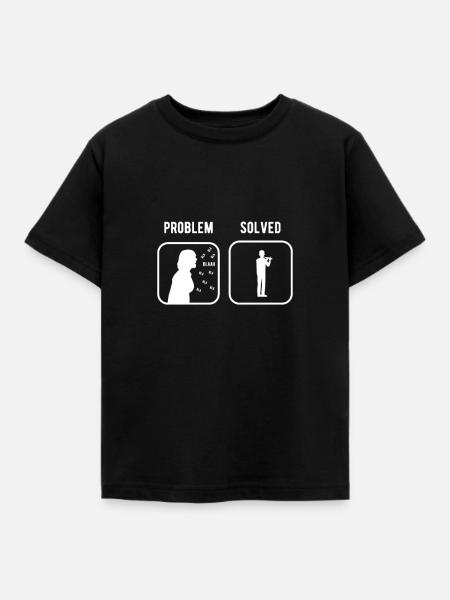 Querflöte - Kinder T-Shirt - Schwarz