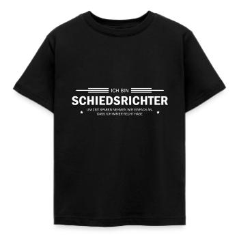 Schiedsrichter - Kinder T-Shirt - Schwarz - Vorne - AI Model Kid Female (0cm)