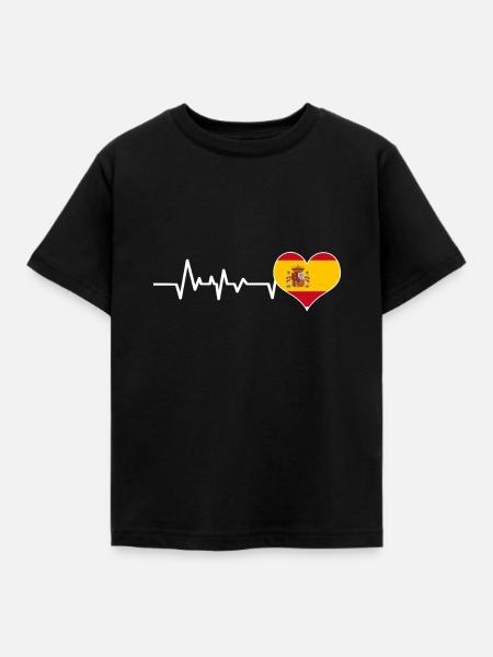 Spanien - Kinder T-Shirt - Schwarz