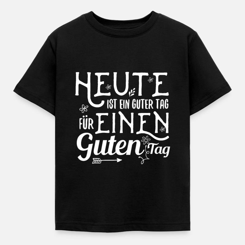 lustiger Spruch - Kinder T-Shirt - Schwarz