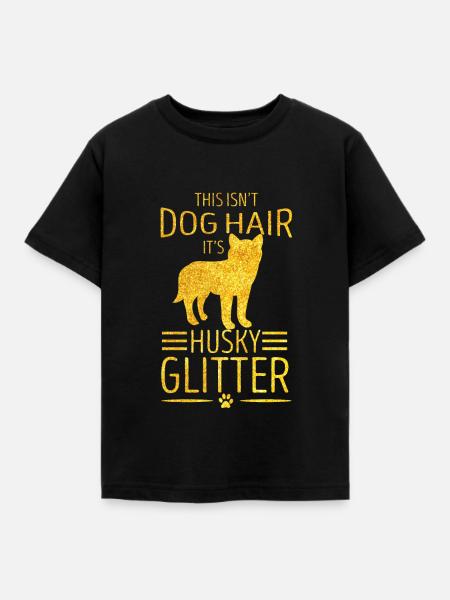 Husky - Kinder T-Shirt - Schwarz