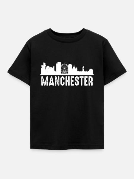 Manchester - Kinder T-Shirt - Schwarz