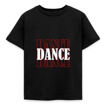 To dance - Kids' T-Shirt - black - Front - AI Model Kid Female (0cm)